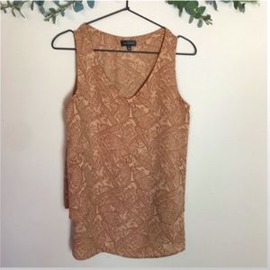 EUC The Limited Layered Paisley Sleeveless Blouse